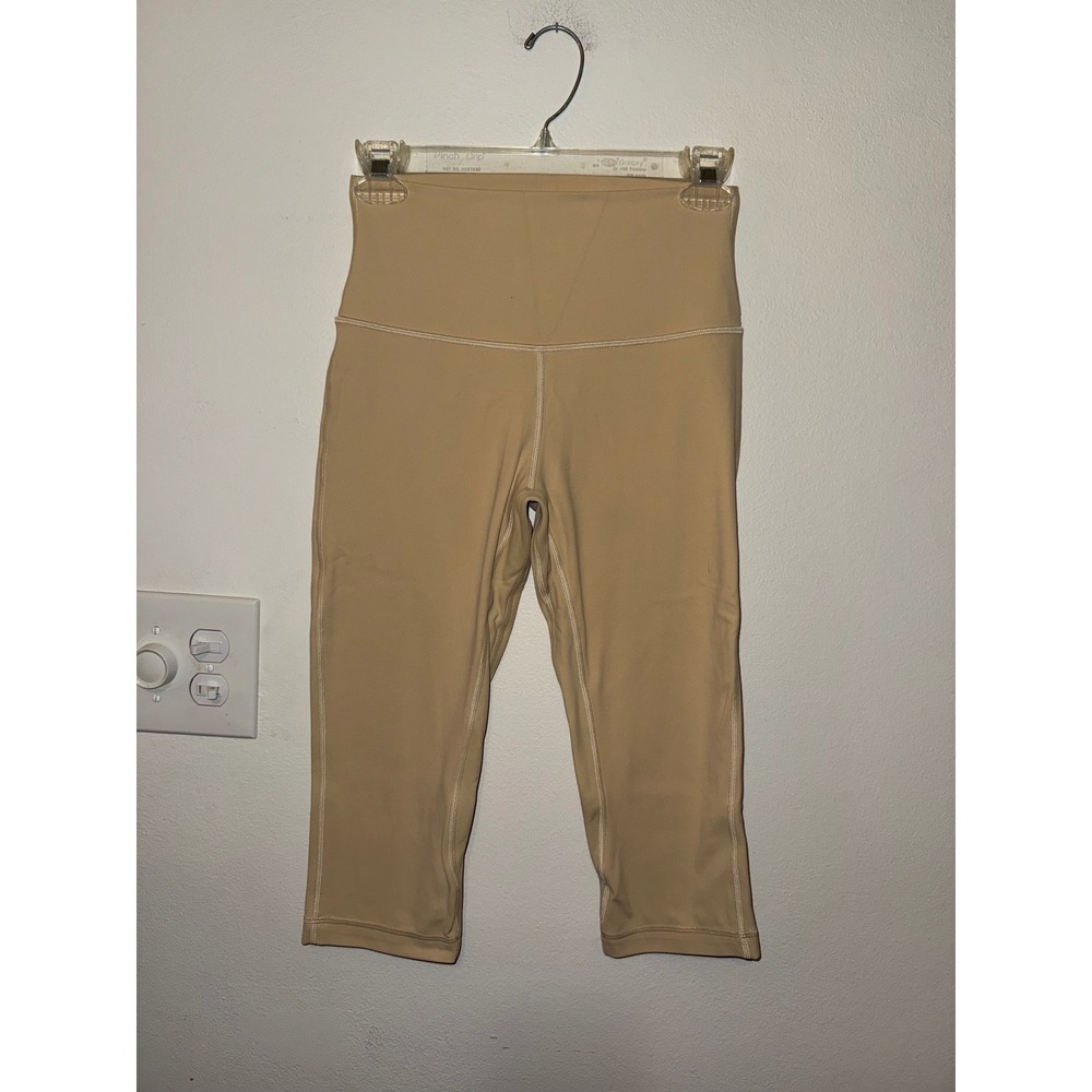 Lululemon Align HR Crop Legging Double Lined Size 6 Prosecco